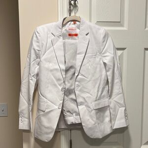 OppoSuits Boys Crisp White Suit Jacket